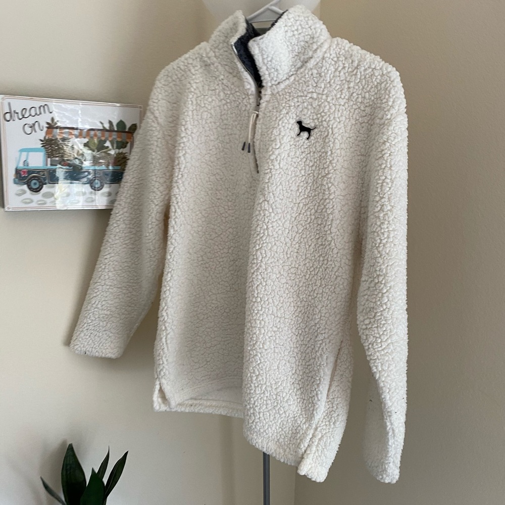 Victoria Secret Quarter Zip Sherpa